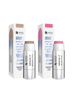 AA WINGS OF COLOR Desgin It Blush Stick 01, 5g  + Desgin It Bronzer Stick 01, 5g 