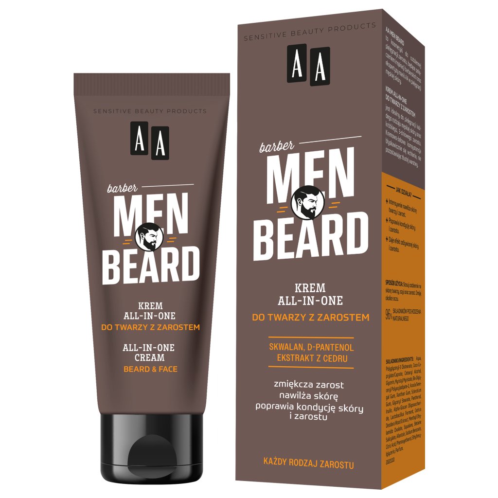 Фото - Інша косметика Oceanic AA MEN Beard Krem all-in-one do twarzy z zarostem 50 ml 